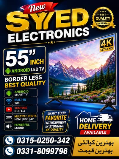SUPER QUALITY 55 INCH ANDROID LED TV