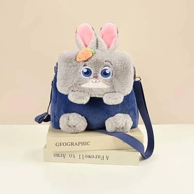 Little Penguin Plush Shoulder Crossbody Bag Brown