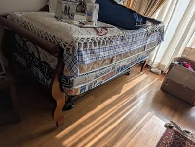 Corner Bed/ Sofa on Pedestals