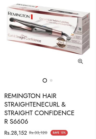 Remington Hair straightener and curler (2 in 1)