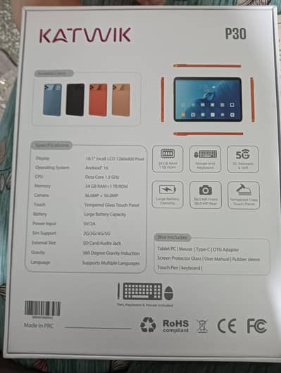10inches open box tab for sale