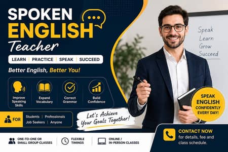 Spoken English Teacher – Professional English Classes!