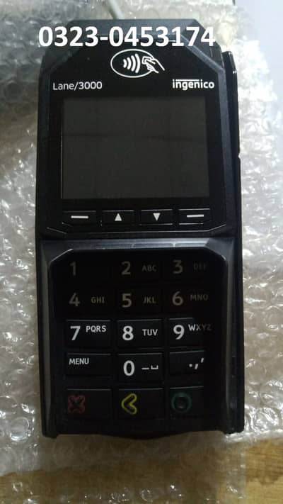 ngenico Lane/3000 chip (EMV), swipe (MSR), and contactless (NFC)