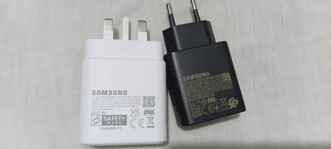 Original Samsung 45W Super Fast 2.0 Charger 2 Pin 3 Pin