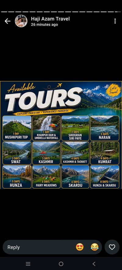 Pakistan All Tours Available