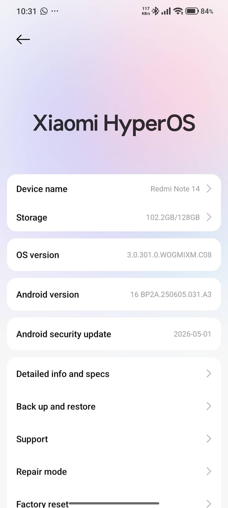 Xiaomi Redmi Note 14 6