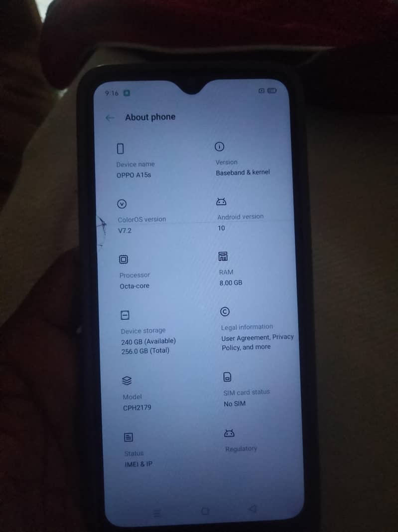 OPPO A15s 0