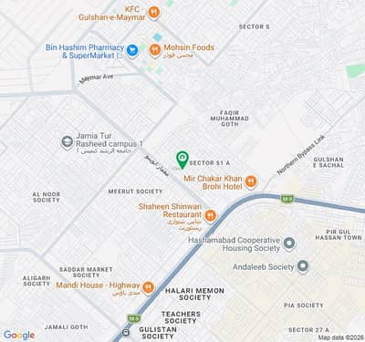 HADIABAD COOPERATIVE SOCIETY SCHEME 33 TRANSFER PLOT FOR SALE 244FIT WIDE MAIN ROAD