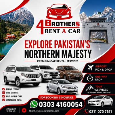 Car Rental Services with Driver, Hiace Rental/One Way Drop, Tour, Trip