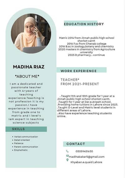 female home tutor available