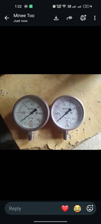 pressure gauge metor made Korea