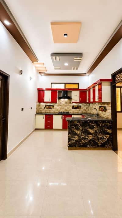 Likely Brand New Leased 40 FT West 120 Sq. Yd Ground+1 House For Sale at Rufi Spring Flower Near By Kaneez Fatima Society OPP Zainab Super Market Sector 16A Scheme 33 KHI.