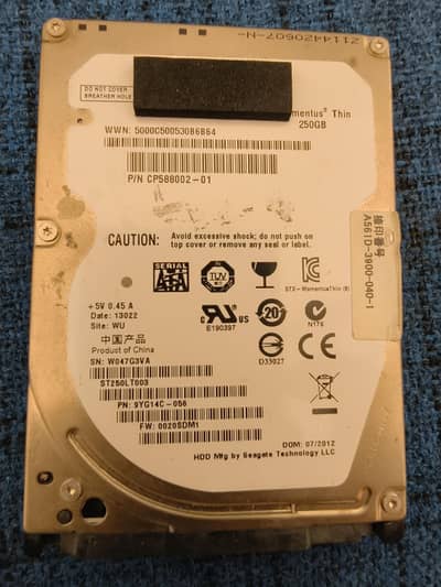 External Hard Drive 256 GB