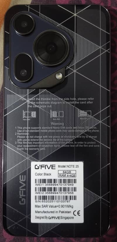 G'Five Note 25 mobile for sale like new