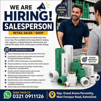 Counter Sales Person