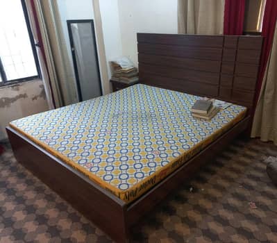 Double Bed with side table for sell