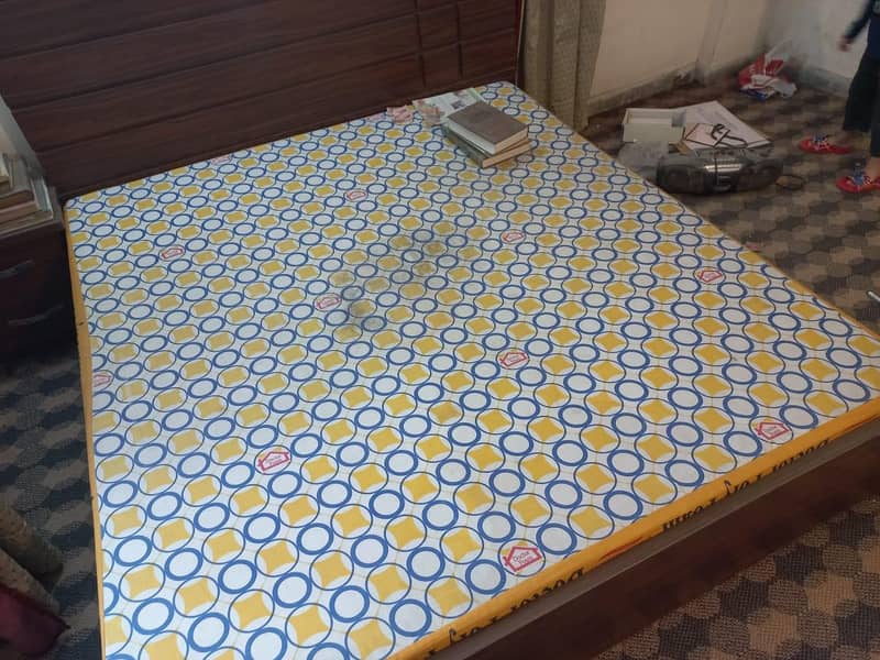 Double Bed with side table for sell 1