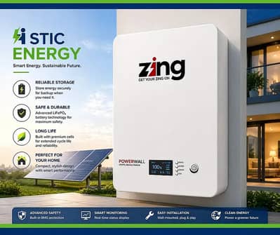 ZING 5kW Lithium Battery 51.2V 100Ah LiFePO4 | Solar Battery