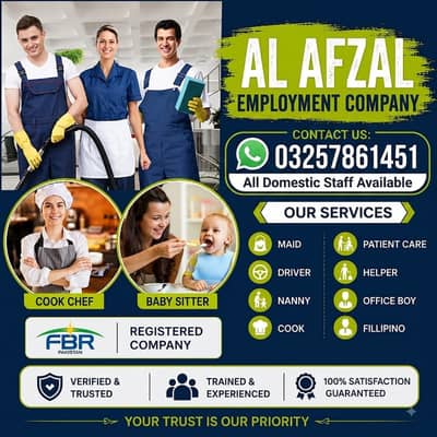 Maids / House Maids / cook / House chef / Baby Sitter maid available