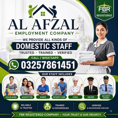 Maids / House Maids / cook / House chef / Baby Sitter maid available