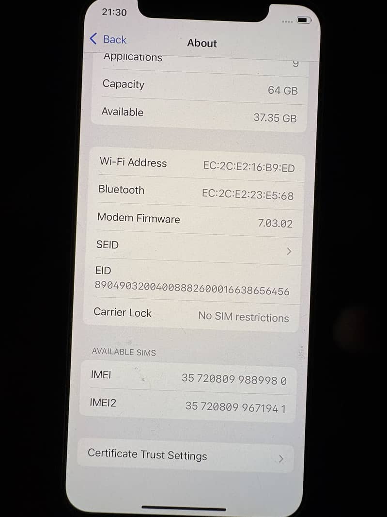 Apple iPhone X 7