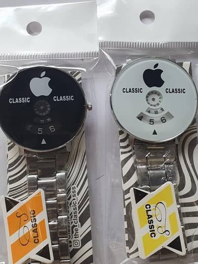 men's stemless steel apple watch  white