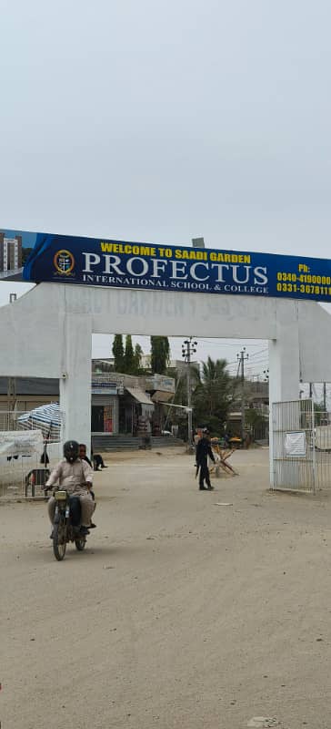 120 Sq Yard Transfer Plot 4 Sale in SAADI GARDEN BLOCK 2