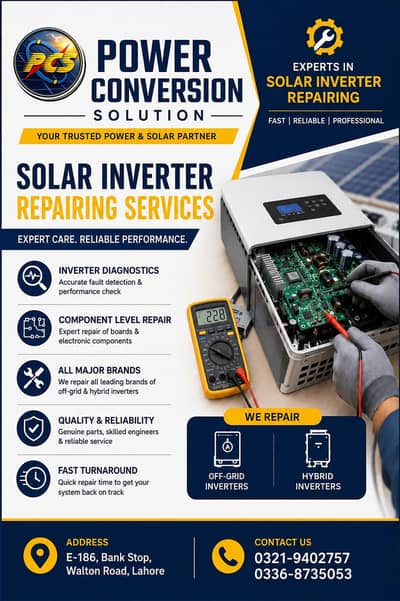 Solar Inverter Repairing Services | Off-Grid & Hybrid Inverter Experts