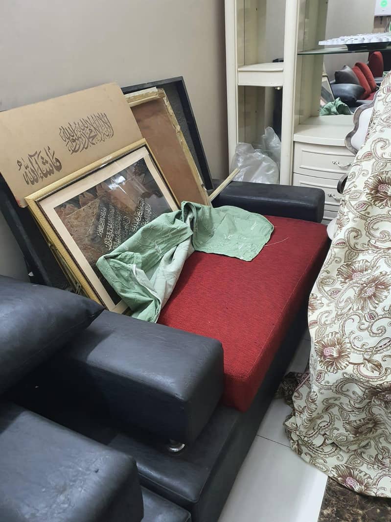 Black sofa set 1