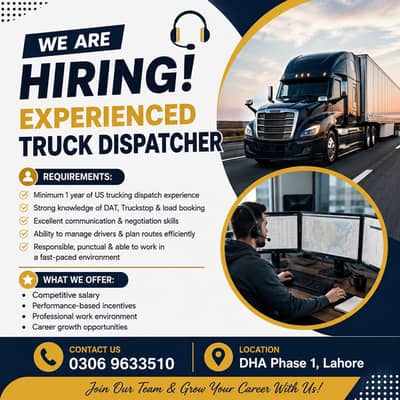 Experienced Truck dispatchers