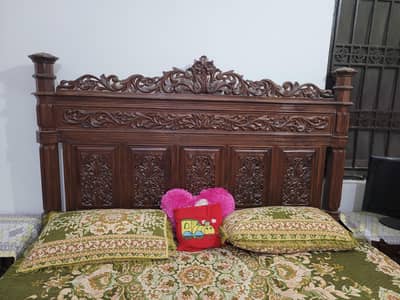 pure wooden bed set