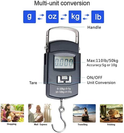 Digital weight Scale 50kg for Traveling and business