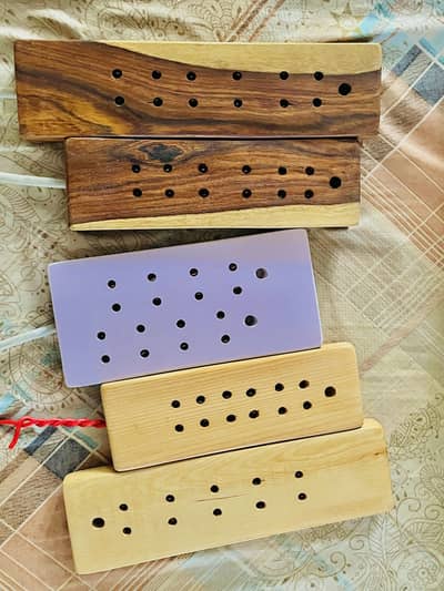 Handcrafted wooden extension sockets