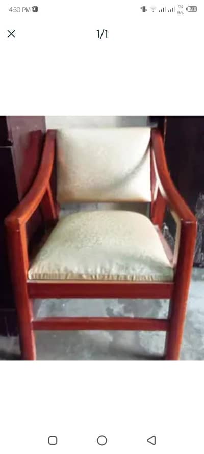 wooden 2 chairs