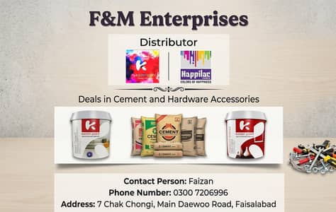 Cement & Hardware | Paints Kaizen | Happilac | Maple/Pioneer Cement