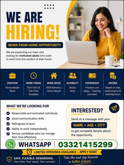 Work From Home – Start Your Career Today
