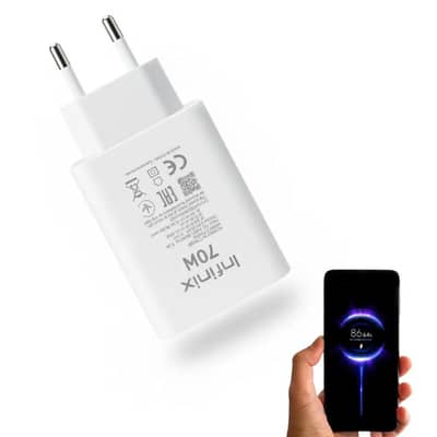 infinix 70w fast charger  delivery available