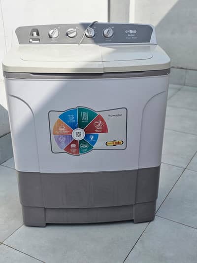 Super Asia SA-242 "Clean Wash" — Twin Tub Semi-Automatic Washing Mach