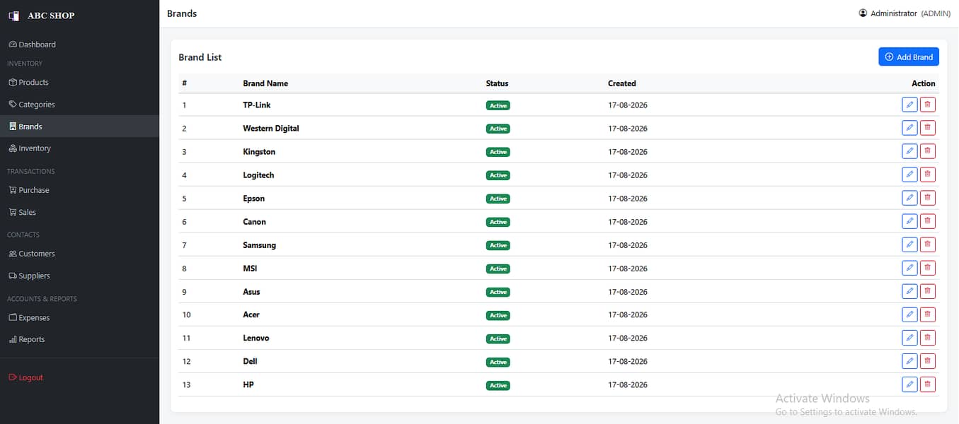 Shop Managerment System Application 3
