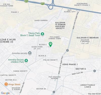 PLOT FOR SALE PIR AHMED ZAMAN TOWN