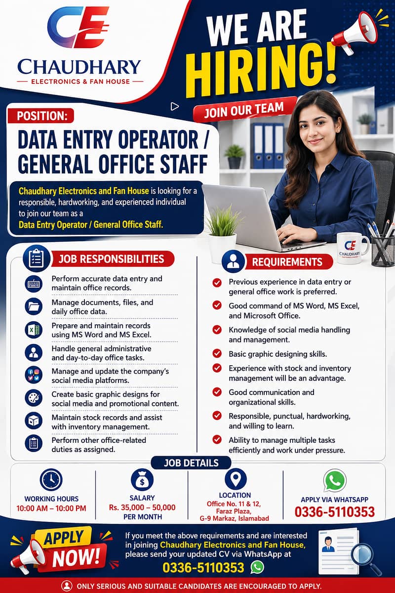 MANAGER/DATA ENTRY OFFICER/GRAPHIC DESIGNER 2