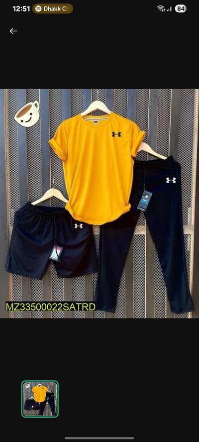 men's 3 Piece track suit yellow black slim fit