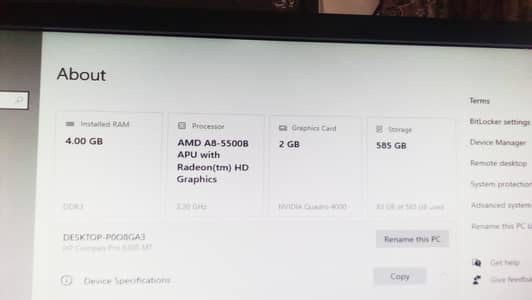 HP Desktop PC for sale