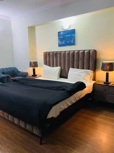 Spacious & Fully Furnished 2-Bedroom Apartment For Rent For short and long stay F-11 Islamabad