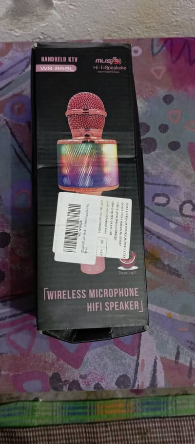MIC  + SPEAKER BLUETOOTH USB MEMORY CARD RECORDING BOX PACK UK IMPOT
