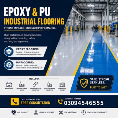 Epoxy & PU Flooring in Pakistan | Industrial Flooring Solutions