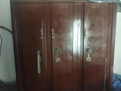 3 door iron wardrobe