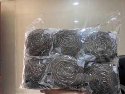 Stainless steel +free washing scrubers