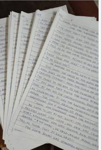 Handwriting Assignment Work Available 