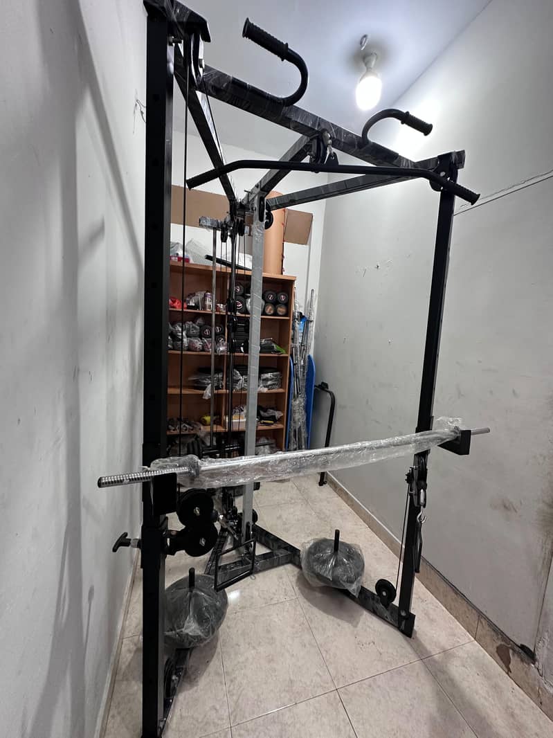 Exercise ( Functional trainer) cable cross/squat rack hoaers 6